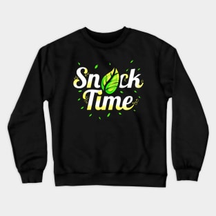 Veggie Snack Time - Vegetarian And Vegan Crewneck Sweatshirt